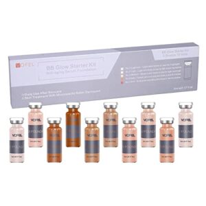 vofel bb glow starter kit bb glow pigment for skin treatment kit 5 shades 10 vials 5ml