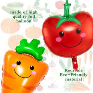 Vegetable Balloons Fruit Foil Balloons, 10 Styles Fruit and Vegetable Balloons for Wedding Baby Shower Party Supplies