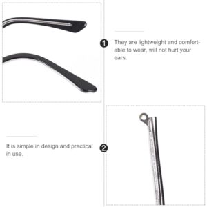 Hemobllo 1 Pair Eyeglass Replacement Arm, Fashion Metal Eyeglasses Arms Legs, Universal Glasses Arm Replacement Legs for Glasses, Sunglasses