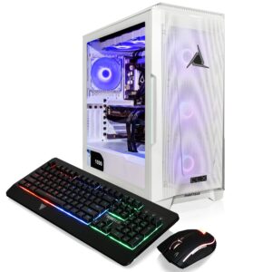 CLX Set VR-Ready Gaming Desktop-Liquid Cooled Intel Core i9 13900KF 3GHz 24-Core Processor,32GB DDR5 Memory,GeForce RTX 4090 24GB GDDR6X Graphics,1TB SSD,4TB HDD,WiFi,Windows 11 Home 64-bit,white