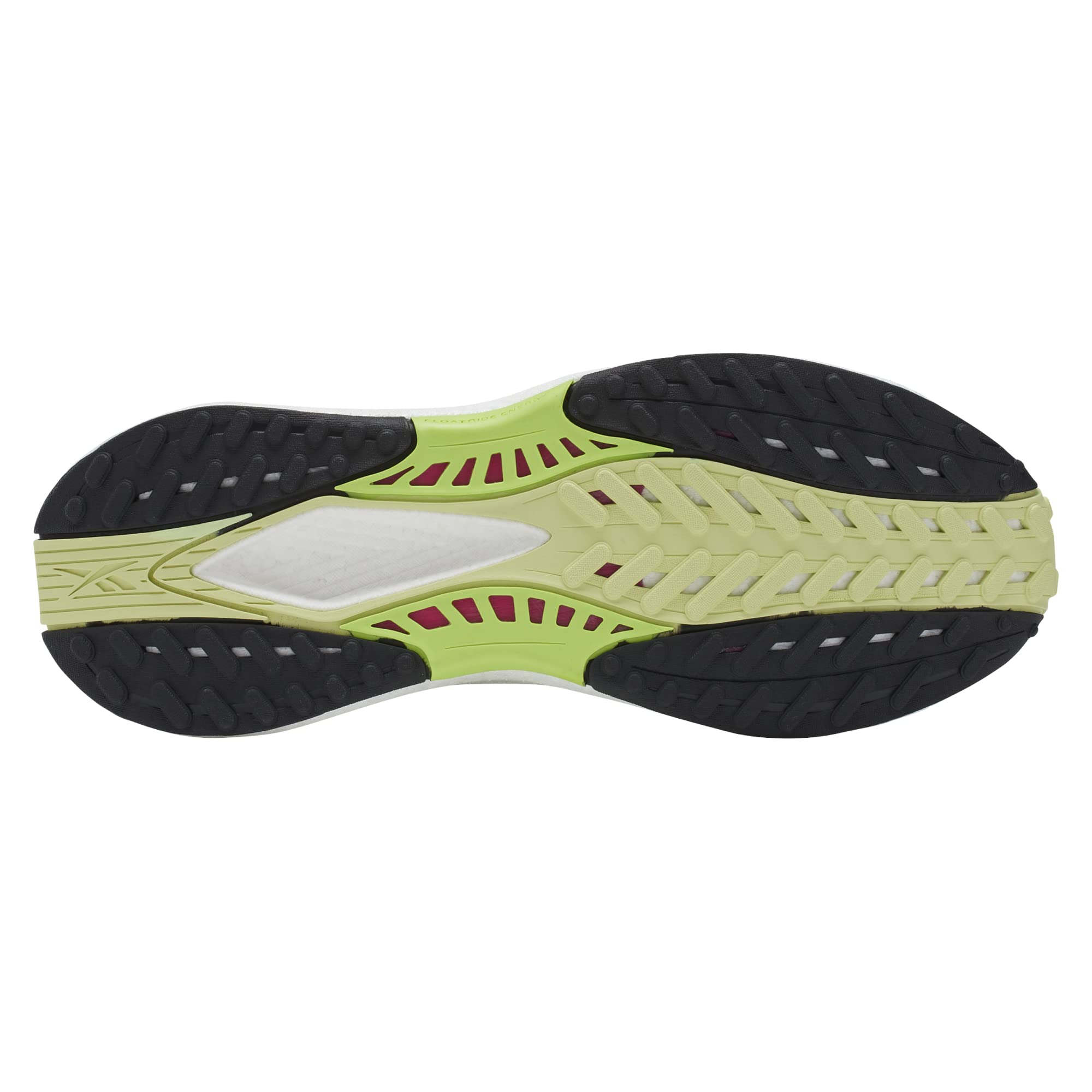 Reebok Women's Floatride Energy 5 Sneaker, Steely Fog/White/Citrus Glow, 6.5