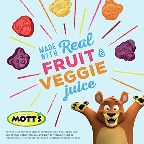 Mott's Fruit Flavored Snacks, Animals Assorted Fruit, Gluten Free, 40 ct