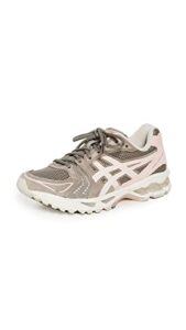 asics women's gel-kayano 14 sneakers, mink/cream, brown, pink, 9 medium us