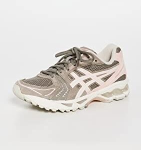 ASICS Women's Gel-Kayano 14 Sneakers, Mink/Cream, Brown, Pink, 9 Medium US