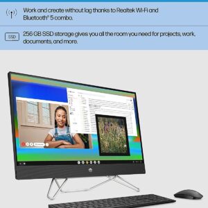 HP 27 Business All-in-One Desktop, 27" FHD, 12th Gen Intel 10-Core i7-1255U up to 4.7GHz, 16GB DDR4 RAM, 512GB PCIe SSD + 1TB HDD, WiFi 6, Windows 11 Pro