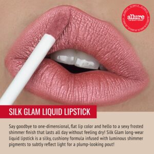 Runway Rogue ‘Call Sheet’ Light-Pink Silk Glam Long Wear Liquid Lipstick Bundle with ‘Camera Ready’ Matte Rose-Pink Designer Liner Lip Liner