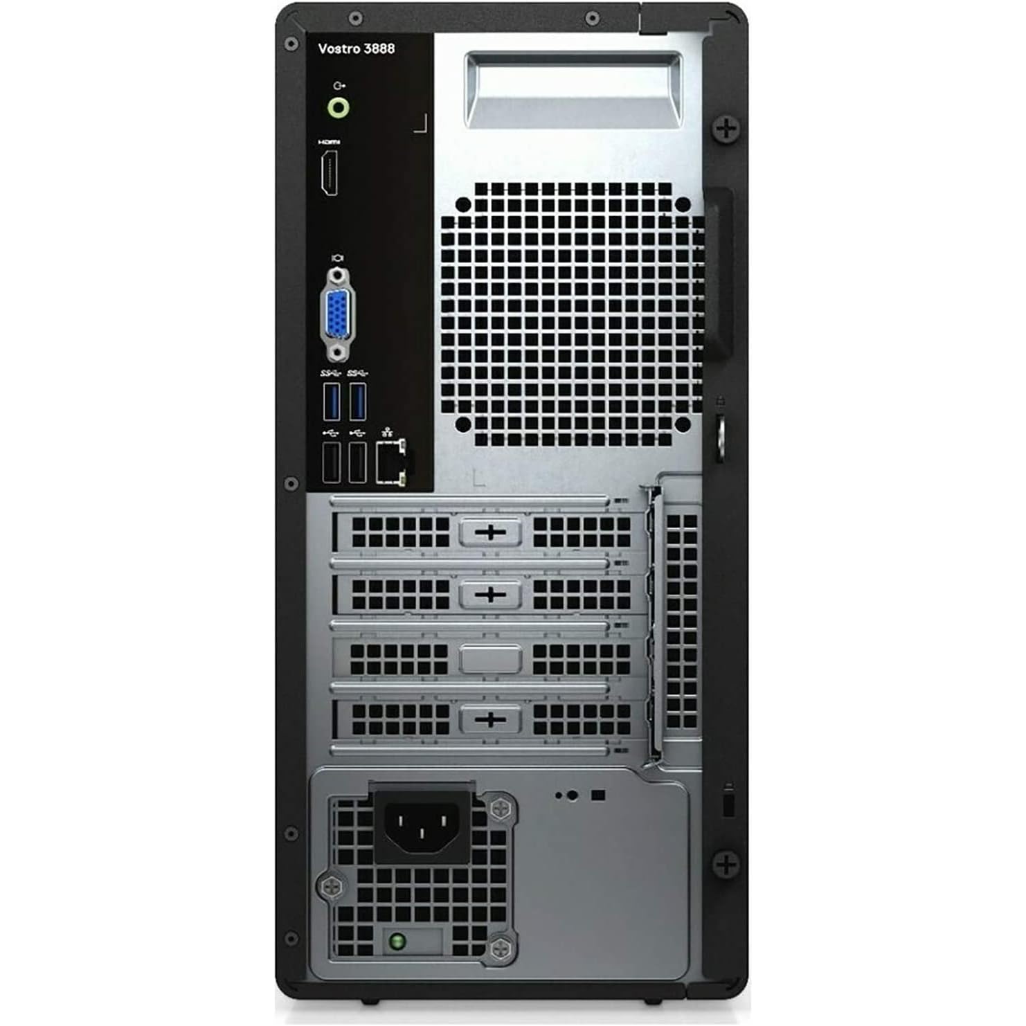 Dell Vostro 3888 Full Size Tower Business Desktop Computer, Intel Octa-Core i7-10700, 32GB DDR4 RAM, 2TB PCIe SSD + 1TB HDD, DVDRW, 802.11AC WiFi, Bluetooth, Keyboard and Mouse, Windows 11 Pro