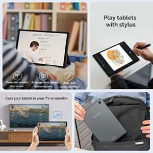 POWMUS Android 12 Tablet 10.4 inch Tablets, 6GB RAM 128GB ROM Tablet, 1TB Expand 8 Core Android Incell 1920 * 1200 IPS Tablet, 2.4G/5G WiFi, 8000mAh, Bluetooth 5.0, GPS, Dual Camera