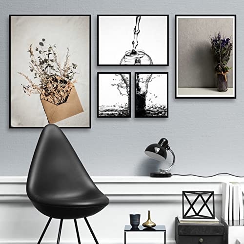 keibiubu Black 16x24 Poster Frame Set of 3, High Transparent Picture Frames for 16 x 24 Photo Poster Certificate Canvas Collage Wall Gallery Desktop Horizontal Vertical 16 By 24