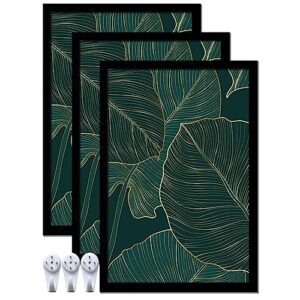 keibiubu black 16x24 poster frame set of 3, high transparent picture frames for 16 x 24 photo poster certificate canvas collage wall gallery desktop horizontal vertical 16 by 24