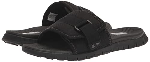 BASS OUTDOOR Topo Women’s Sandals – Open-Toe Slides for Beach or Backyard Hiking Shoe, Black, 9.5