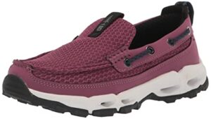 bass outdoor women's water shoes – slip-on sneakers for boat or trail hiking, hwthrn rose, 6.5