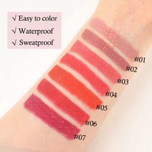 Boobeen Matte Lip Crayon Lipstik Pencil Velvety Creamy Matte Lip Liner Full Coverage High Pigment Waterproof Long Lasting Lipstick for Women, Matte Lip Color with Smooth