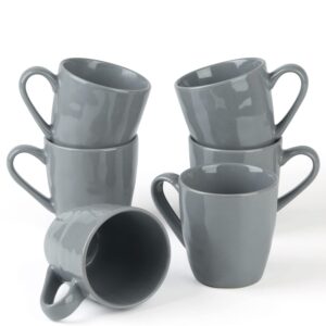 famiware mars 6 pieces coffee mug, 12 oz tea mug, catering mugs with handle for coffee, tea, cocoa, milk, white
