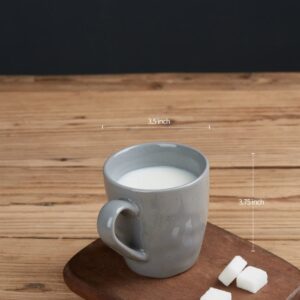 Famiware Mars 6 Pieces Coffee Mug, 12 oz Tea Mug, Catering Mugs with Handle for Coffee, Tea, Cocoa, Milk, White