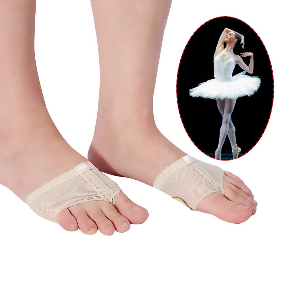 Lyrical Ballet Belly Dance Foot Thongs Dance Paw Pad Shoes Half Sole Foot Toe Pad Support Fitness Accessory Foot Thongs for Dance Girls