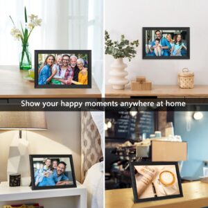 2024 Newest FRAMEO Digital Photo Frame, 10.1 Inch WiFi Digital Picture Frame with IPS HD Touch Screen 1280x800, Auto-Rotate, Easy Share Photos or Videos via FRAMEO APP (Black)