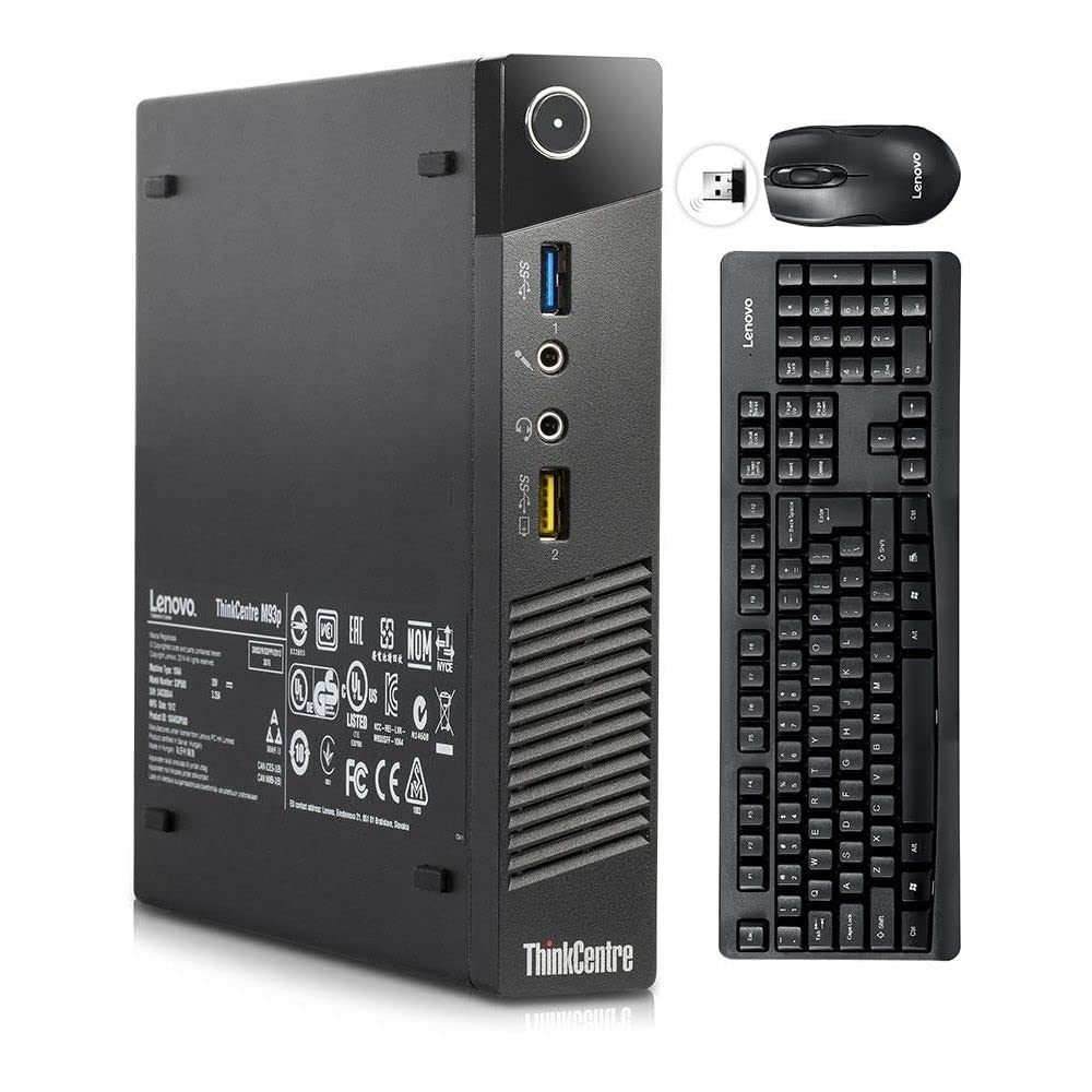 Lenovo ThinkCentre M93P Tiny Mini Business Desktop Computer, Intel Quad Core i7 4785T Upto 3.20 GHz, 16GB RAM, New 1TB SSD, WiFi,BT, VGA, DP Port, HDMI, Windows 10 Pro (Renewed)