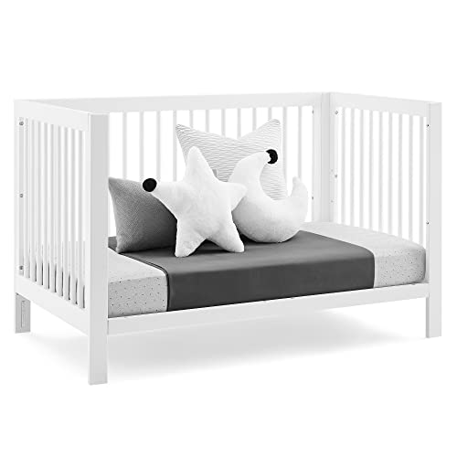 GAP babyGap Charlie 6-in-1 Convertible Crib - Greenguard Gold Certified, Bianca White