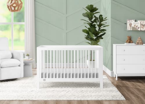 GAP babyGap Charlie 6-in-1 Convertible Crib - Greenguard Gold Certified, Bianca White