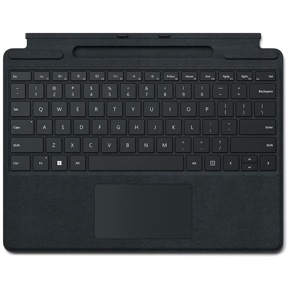 Microsoft QEZ00001 Surface Pro 9 13" Touch Tablet, Intel i5, 8GB/256GB, Platinum Bundle Surface Pro Signature Mechanical Keyboard, Black and 1 YR CPS Enhanced Protection Pack