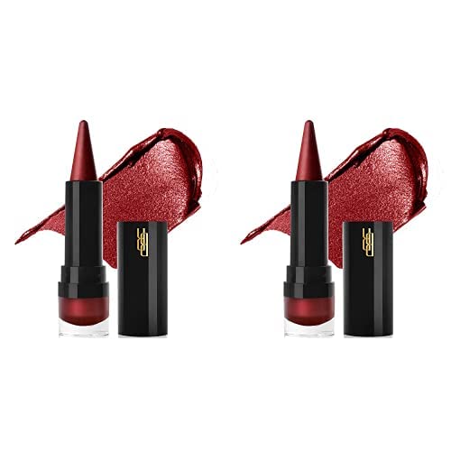 Black Radiance Metalicious Metallic Lipstick Lip Sculptor Jeweled Garnet (Red) (Pack of 2)