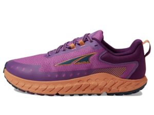 altra women's al0a82cy outroad 2 trail running shoe, purple/orange - 6.5 m us