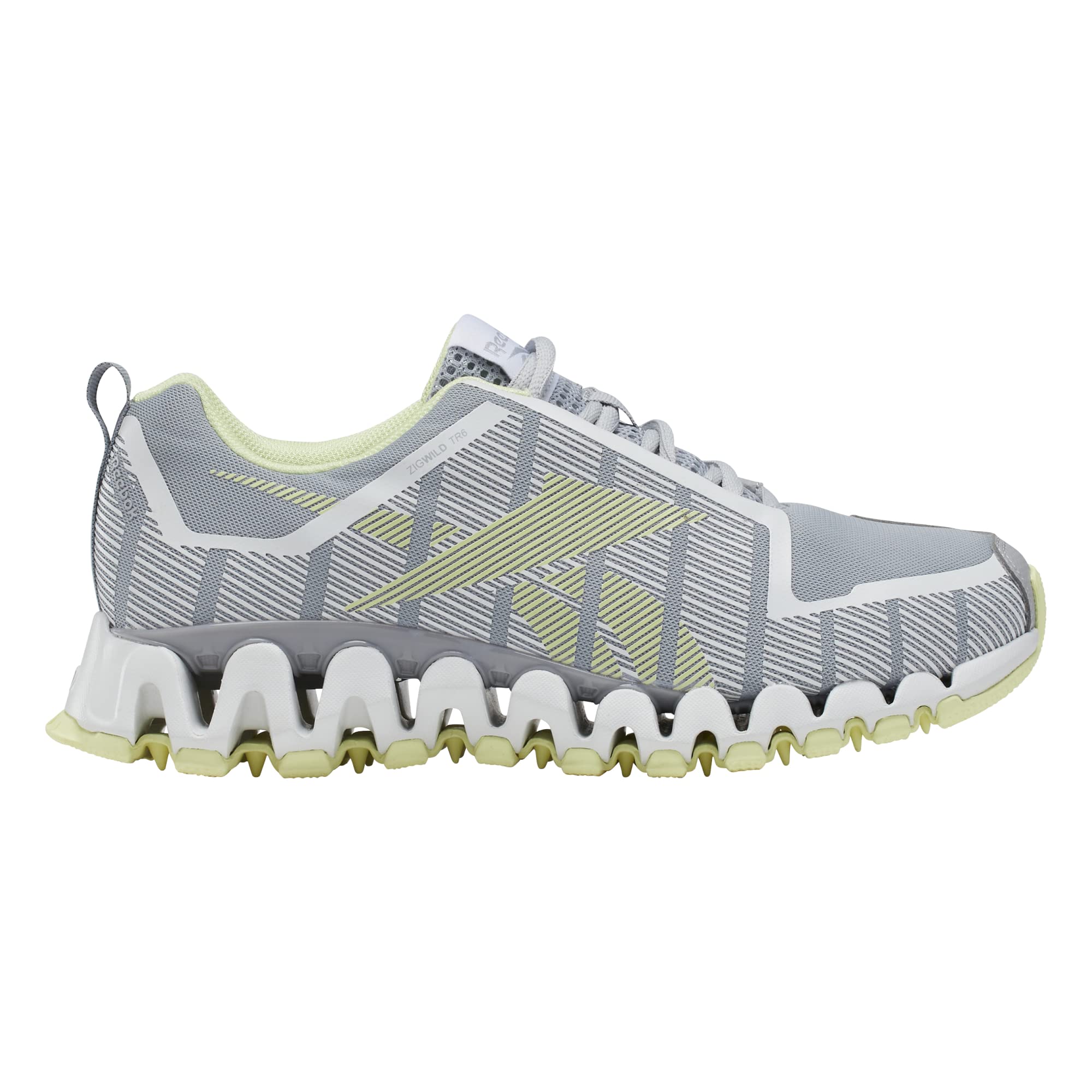 Reebok Women's ZigWild Trail 6 Sneaker, Pure Grey/Citrus Glow, 9