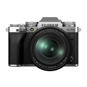 fujifilm x-t5 mirrorless digital camera xf16-80mm lens kit - silver