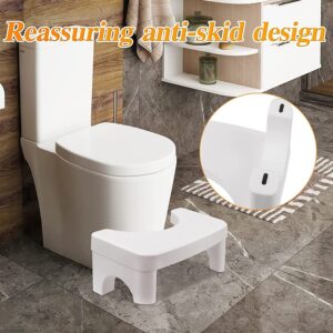 WDOPEN Toilet Stool,Detachable Toilet Potty Step Stool, Folding Squatting Potty Poop Stool, 7'' Height Safe Healthier Simple Design