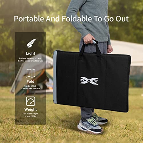 XDAY 200W 18V High-Efficiency Foldable Solar Panel,Portable Solar Panel Charger for Portable Power Station Generator, Waterproof IP68 for Outdoor Camping, RV, Off Grid System