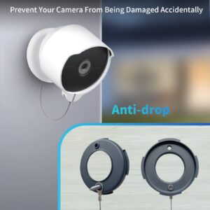Anti-Theft Mount for Google Nest Cam(Battery), Anti-Drop Waterproof Camera Protective Cover with Security Chain Cable,Lock Accessories for Google Nest Cam Outdoor/Indoor, Battery (Camera Not Included)