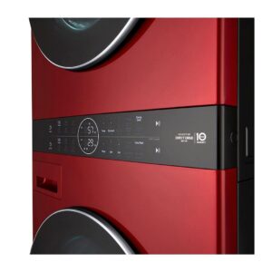 LG WKEX200HRA WashTower Washer and Dryer with TurboWash (Candy Apple Red)