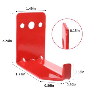 Huazu Fire Extinguisher Mount - 4 Pack Wall Hooks for 5 to 40 Lb Extinguishers, Universal Bracket with Expansion Screws