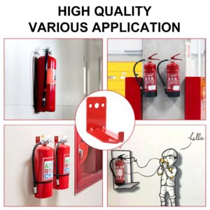 Huazu Fire Extinguisher Mount - 4 Pack Wall Hooks for 5 to 40 Lb Extinguishers, Universal Bracket with Expansion Screws