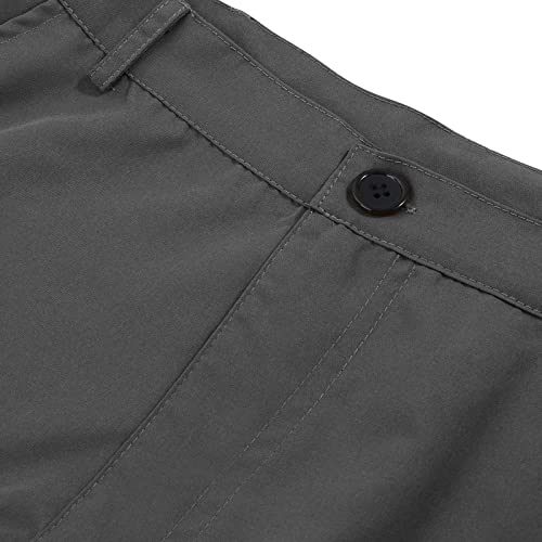 Mens Fashion Cargo Hiking Pants Relaxed Fit High Waist Workout Athletic Military Combat Hiking Work Pants Trousers Sweatpants Dark Gray