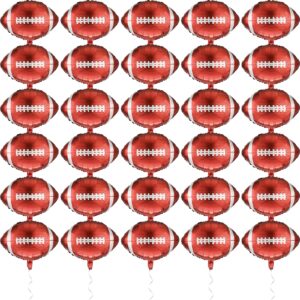 30 pcs 22 inches football balloons foil field football party decorations aluminum foil football shaped sports balloons for sport themed birthday party decor