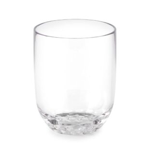 Puraform Clear Tritan Stemless Wine Glass 12oz Drinkware | Set of 4 | Unbreakable, Shatterproof, Dishwasher Safe, Kid Proof | Perfect for Everyday Use, Parties, and Pools