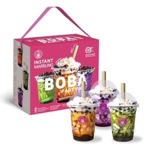 o’s bubble instant marbling boba party kit (ambient) – 6 servings