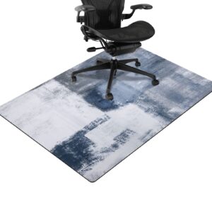 pauwer office chair mat for hardwood floors, 36'' x 48'' computer gaming rolling chair mat, low-pile desk chair mat floor mat carpet large anti-slip floor protector for home office