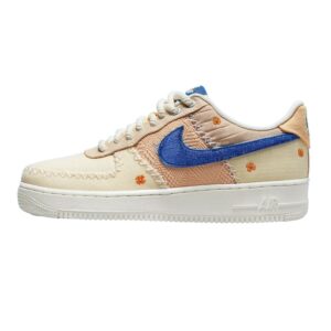 Nike Womens Air Force 1 Low WMNS DV2223 100 Los Angeles Flea - Size 9W Sail/Blue