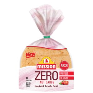 Mission Guerrero Zero Carb 0g Net Carbs - Keto Certified - 4.5" Street Taco - 14 Count, 8.89 oz. - Keto Friendly Low Carb Tortillas Variety Pack - 8 Packs