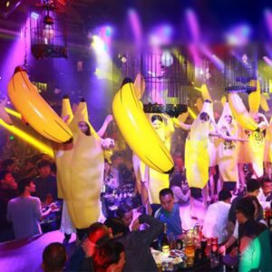 6 Pcs Bachelorette Party Game Inflatable Banana Props Balloons,Include 70 Inch Banana x 1,23 Inch Banana x 5,for Indoor and Outdoor Bachelorette Party Decoration Supplies