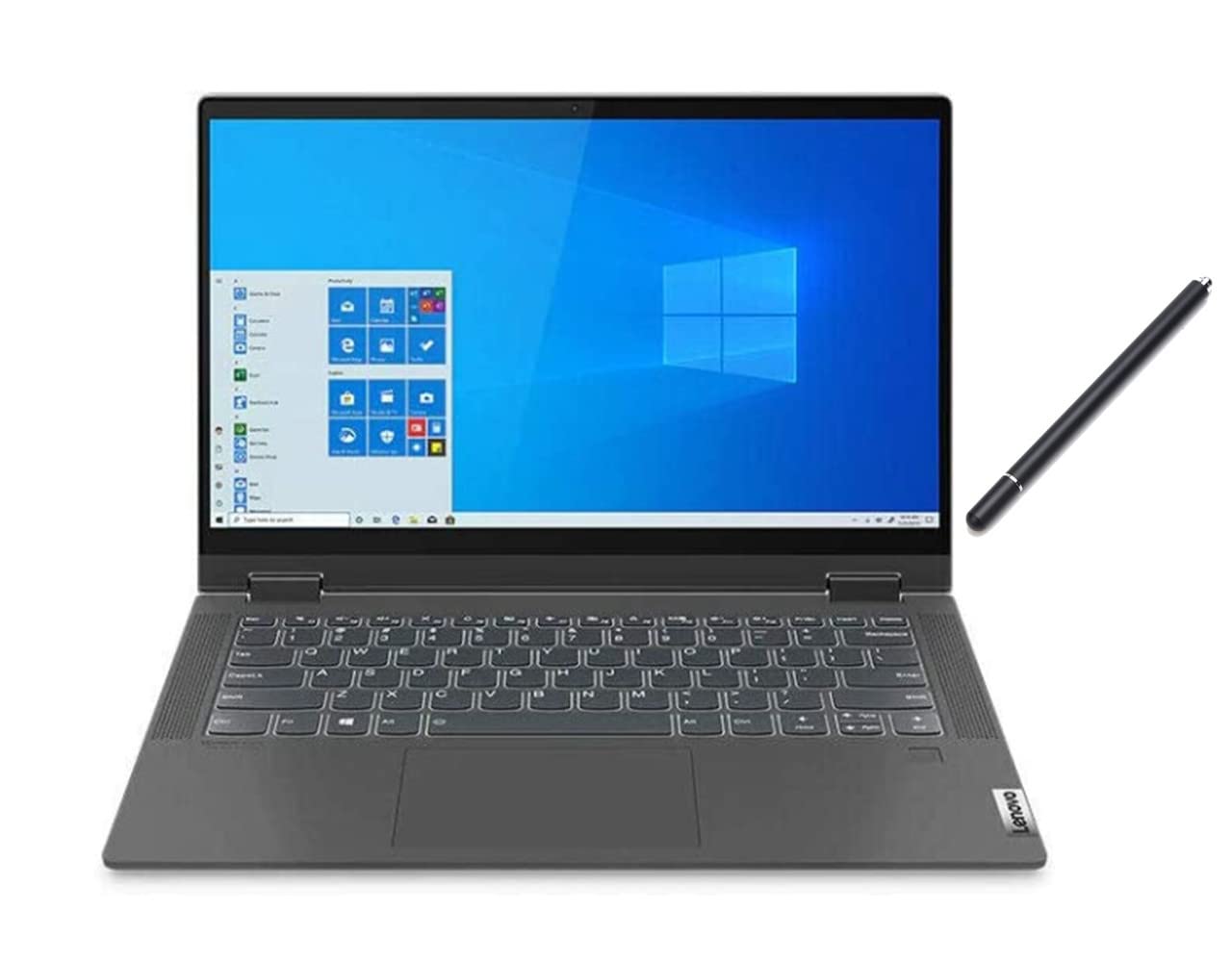 Lenovo Flex 5 14" FHD IPS 2-in-1 Touchscreen Laptop | AMD Ryzen 7 4700U 8-Core( Beat i7-1165G7) | 8GB DDR4 RAM | 512GB SSD | Backlit Keyboard | Fingerprint Reader | Win 10 | with Stylus Pen Bundled