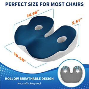 CODN Memory Foam Office Chair Cushion for All-Day Sitting, Seat Cushion, Chair Pad for Car Seat, Wheelchair and Desk Chair，Tailbone and Sciatica Pain Relief Cushion