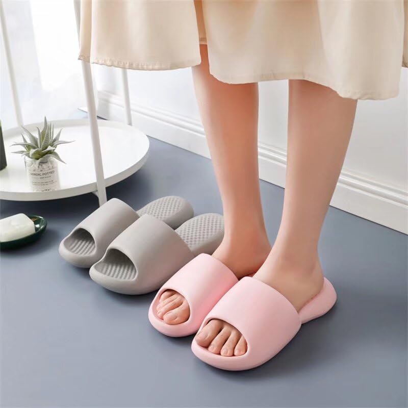 Unisex Lady Gentleman Non Slip Thick Sole Quick Drying Beach Slippers for Water Sport Aqua Wading Fishing River Sea Swimming Pool Gray 8.5-9.5 Men/10-11 Women
