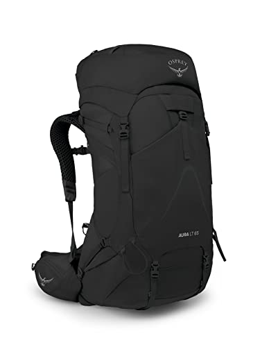 Osprey Aura AG LT 65L Women's Backpacking Backpack, Black, WM/L