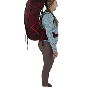 Osprey Aura AG LT 65L Women's Backpacking Backpack, Black, WM/L