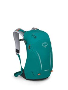 osprey hikelite 18l unisex hiking backpack, escapade green