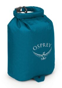 osprey ultralight 3l waterproof dry sack, waterfront blue